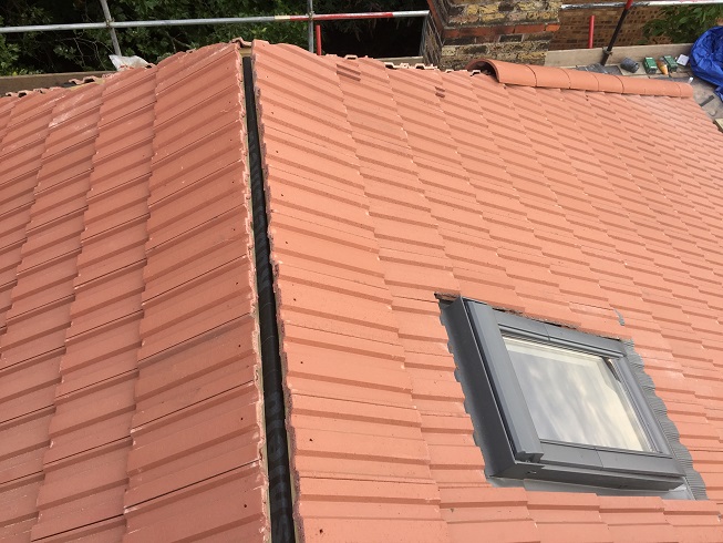New roof tiles and roof window 