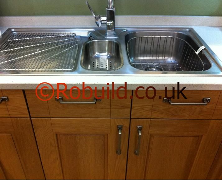 stainless double sink 
